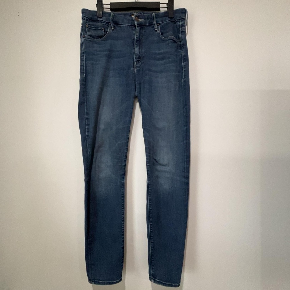 Mother High Waisted‎ Looker Ankle Jeans Womens 29 Blue Up Your Alley Slim